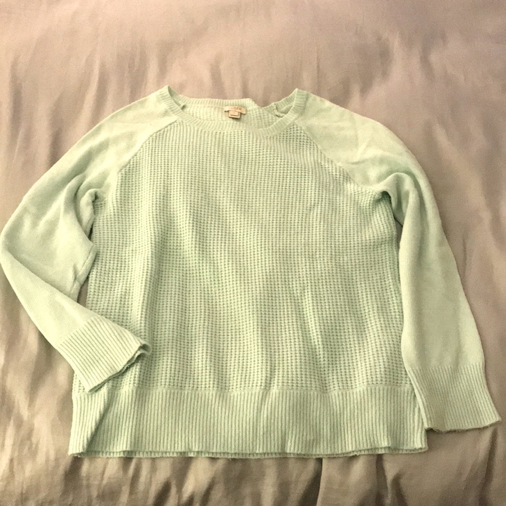 J CREW turquoise sweater